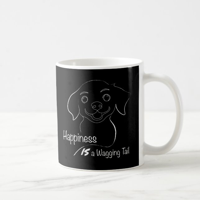 Taza De Café La felicidad es una cola de barrido (Derecha)