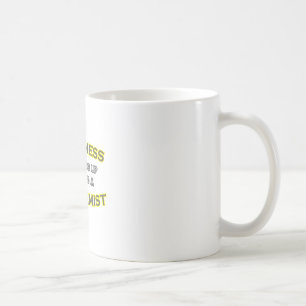 Taza De Café La felicidad está despertando junto a un bioquímic