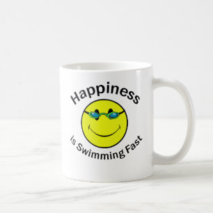 Taza De Café La felicidad está nadando rápidamente