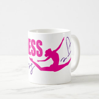 Taza De Café La felicidad salta el corazón saltando chica púrpu
