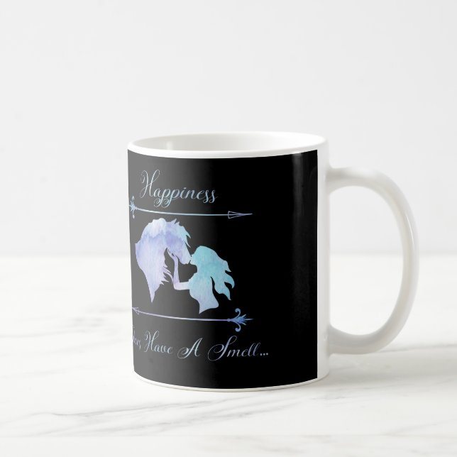 Taza De Café La felicidad tiene un olor… ¡CABALLOS!!!! (Derecha)