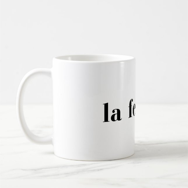 Taza De Café La Femme Chic Feminine French Style Design (Izquierda)