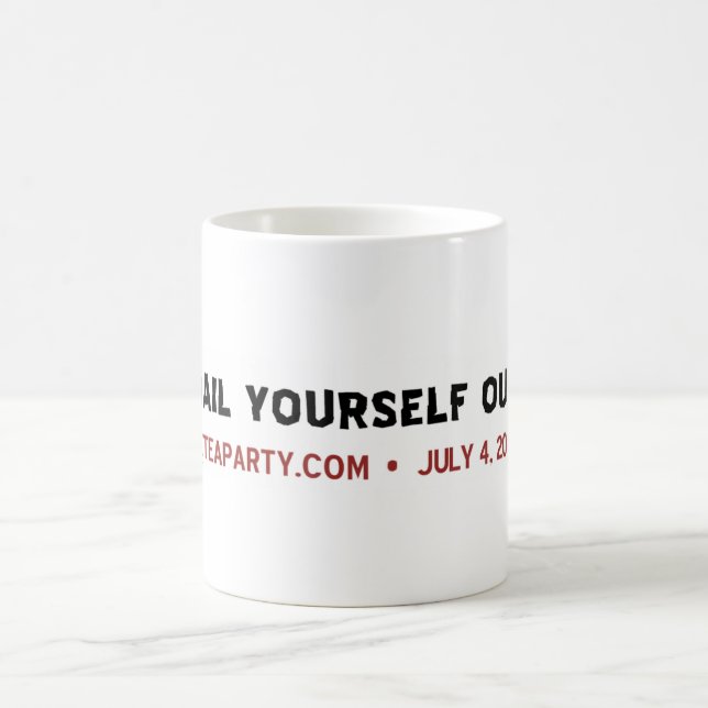 Taza De Café La fianza usted mismo hacia fuera asalta (Centro)