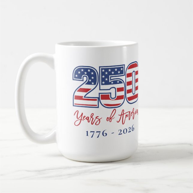 Taza De Café La fiesta del 250 cumpleaños de América (Izquierda)