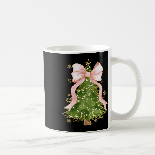 Taza De Café La fiesta navideña de Coquette Bow (Derecha)