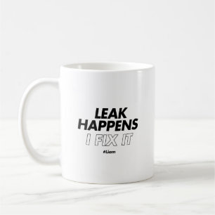 Taza De Café La filtración ocurre. Lo Arreglo - Gracioso plomer