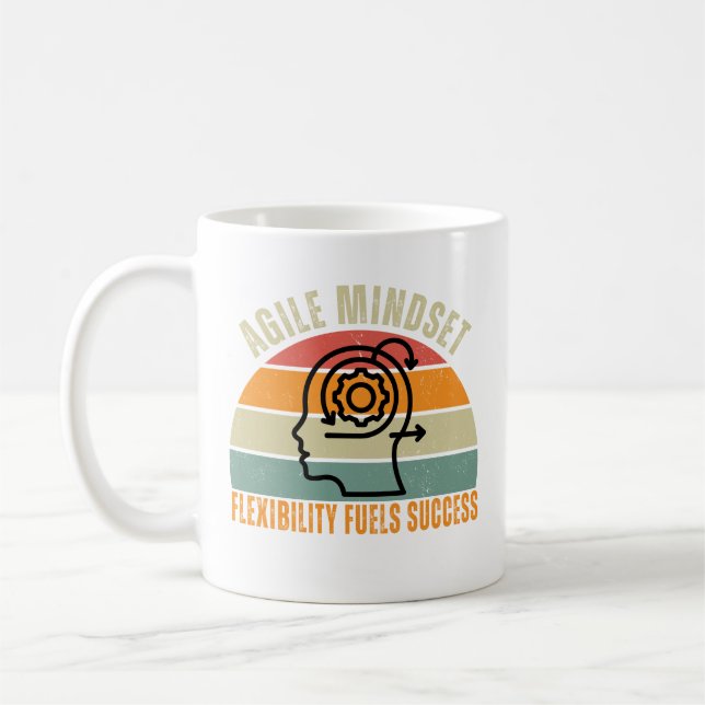 Taza De Café La Flexibilidad Provoca El Éxito Agile Mindset (Izquierda)