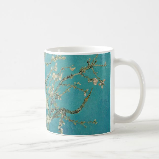 Taza De Café La flor de almendras de Van gogh (Derecha)