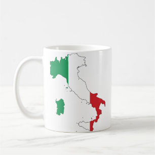 Taza De Café La forma de Italia