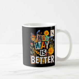 Taza De Café La forma floral es mejor mariposa jesus religioso