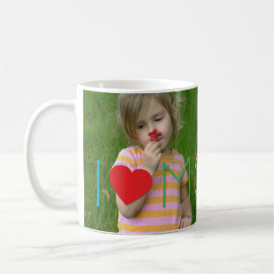 Taza De Café La foto de encargo del día de madre de los niños