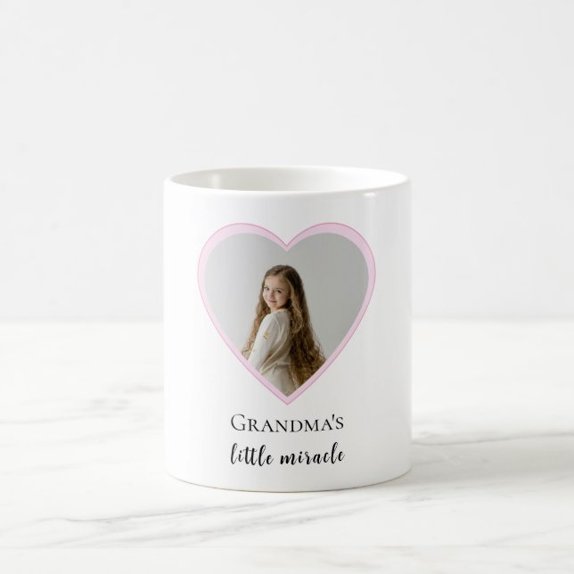 Taza De Café La foto del corazón milagroso de la abuela persona (Centro)