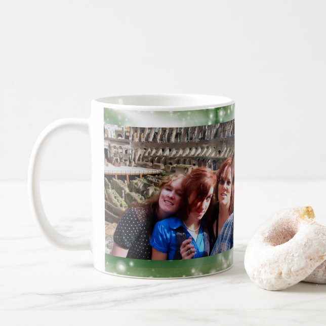 Taza De Café La foto el | de 2 personalizados crea su propio (Con donut)