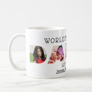 Taza De Café La foto más grande del personalizado del papá del