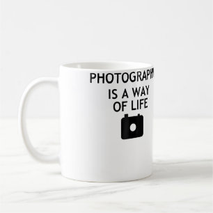 Taza De Café La Fotografía Es Un Estilo De Vida