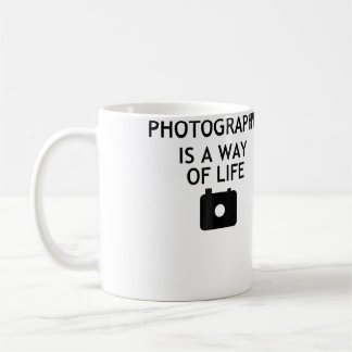 Taza De Café La Fotografía Es Un Estilo De Vida