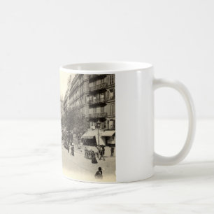Taza De Café La Gare du Nord vintage de París, Francia c1905