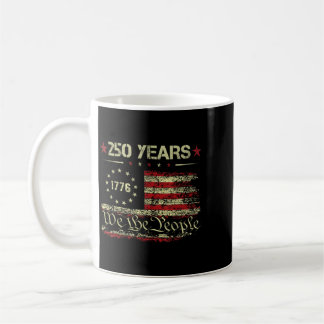 Taza De Café La gente Bandera americana EE. UU. 1776 2026 4 de