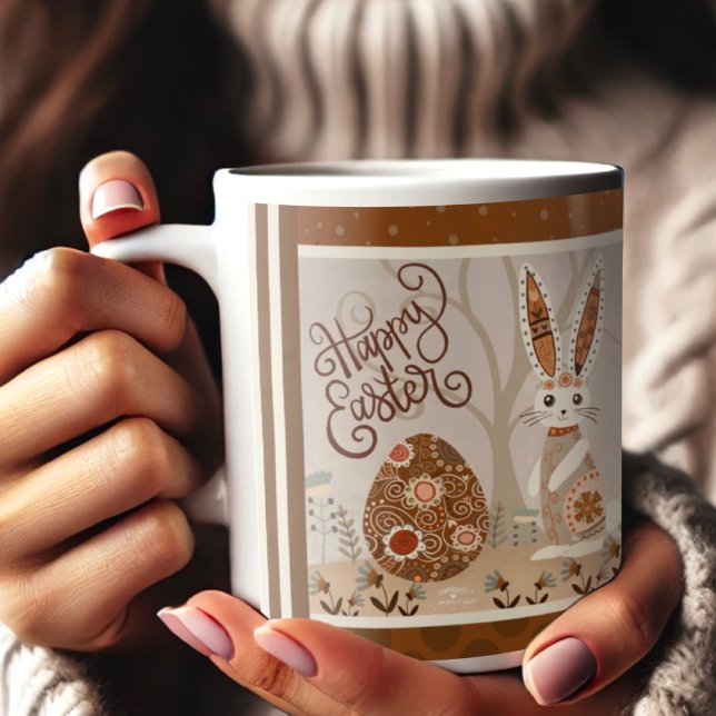Taza De Café La gente del conejo de huevos de pascua le quitó s (Subido por el creador)