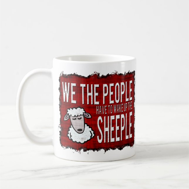 Taza De Café La gente despierta Sheeple (Izquierda)
