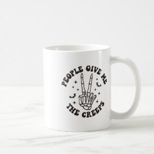 Taza De Café La Gente Me Da La Halloween De Esqueleto De Los Cr