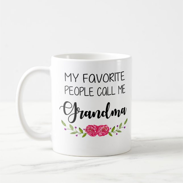 Taza De Café La gente preferida me llama abuela (Izquierda)
