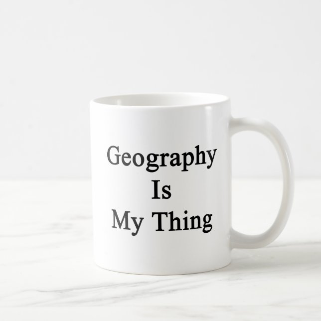 Taza De Café La geografía es mi cosa (Derecha)
