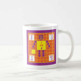 Taza De Café La geométrica-mug-cuadrada-edad de 4 años