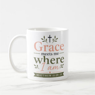 Taza De Café La Gracia Me Encuentra Donde Estoy Cita de Gracia