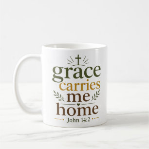 Taza De Café La Gracia Me Lleva a Casa Esperanza Cristiana Insp