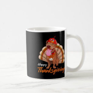 Taza De Café La Graciosa Turquía Pitbull Perro Maple Leaf Cae V