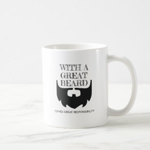 Taza De Café La Gran Barba Viene Con Gran Responsabilidad