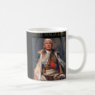 Taza De Café La gran diversión del rey de Maga Trump Ultra Maga