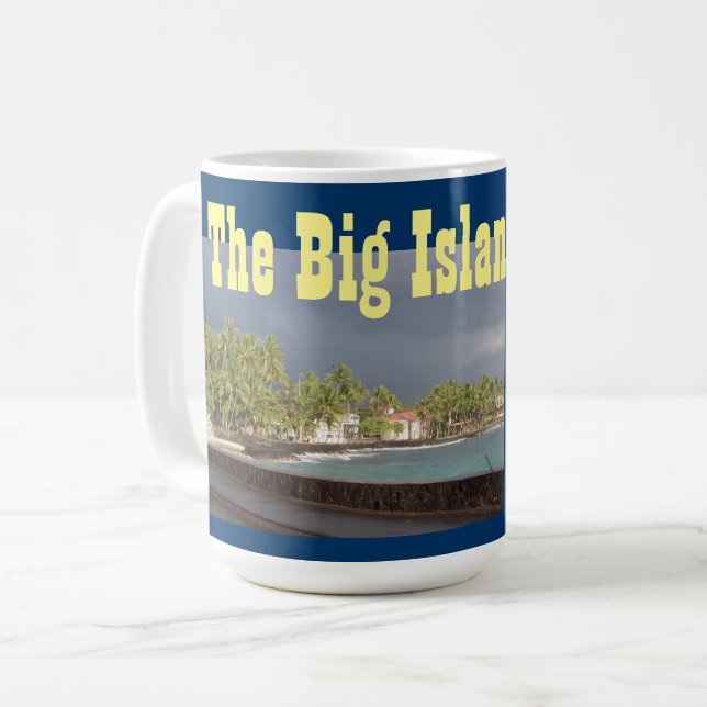Taza De Café La Gran Isla Hawaii (Anverso izquierdo)