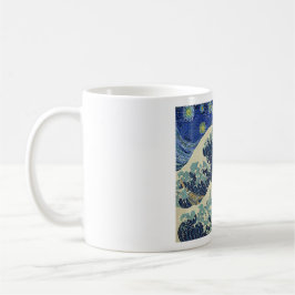 Taza De Café La gran onda de Kanagawa - la noche estrellada