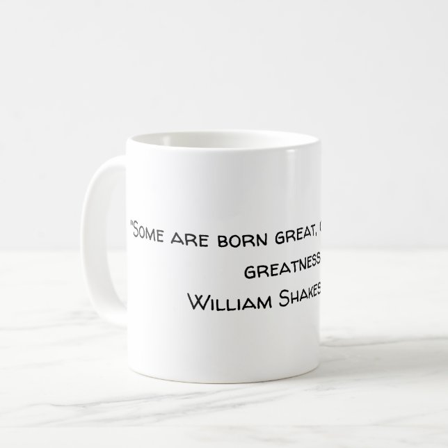 Taza De Café La grandeza de Shakespeare 12ª noche (Anverso izquierdo)