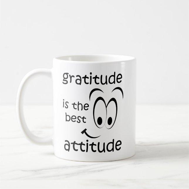 Taza De Café la gratitud es la mejor actitud (Izquierda)