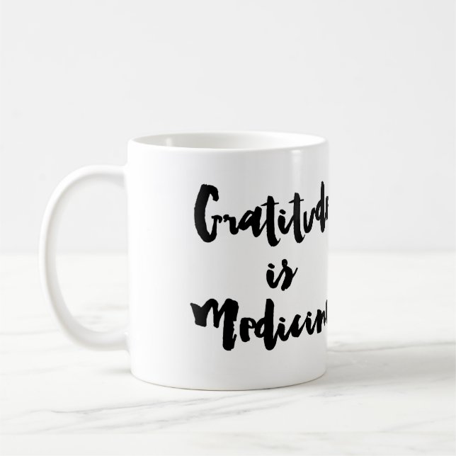 Taza De Café La gratitud es medicina (Izquierda)