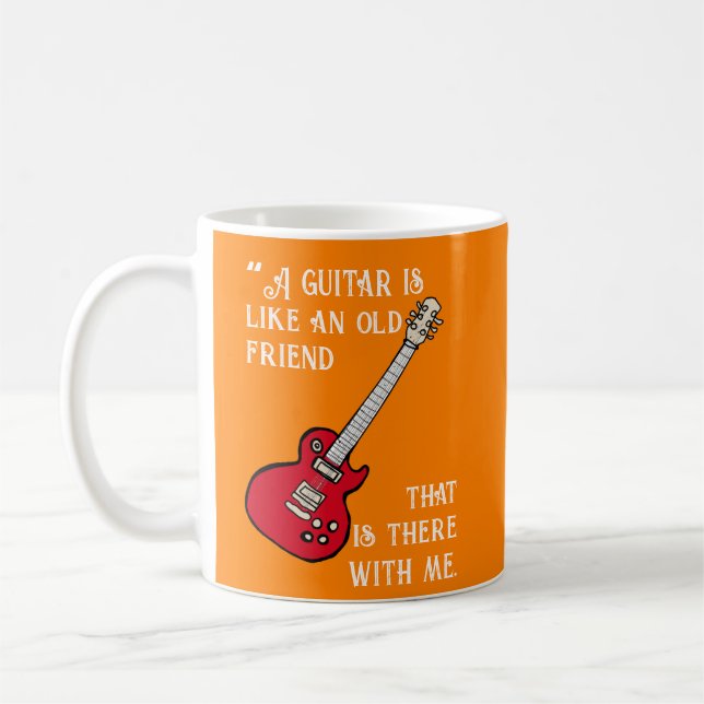 Taza De Café la guitarra QUOTE (Izquierda)