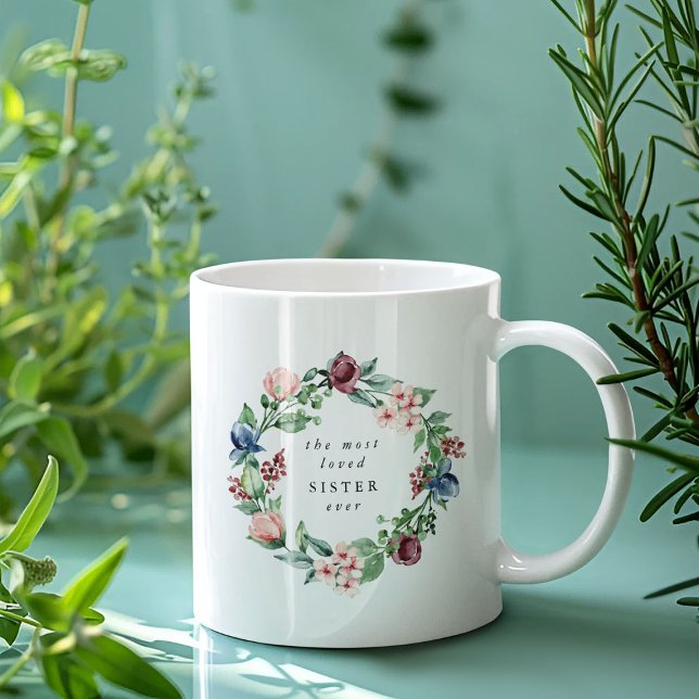 Taza De Café La Hermana más querida de la historia floral (Subido por el creador)