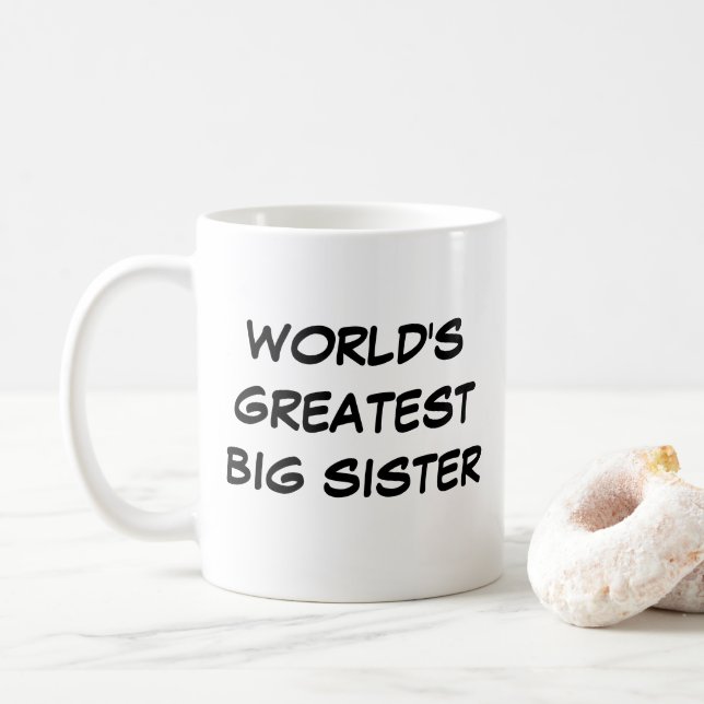 Taza De Café "La hermana mayor del mundo" (Con donut)