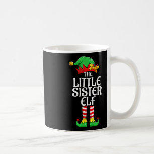 Taza De Café La hermanita Elf Navidad, Navidades coincidentes F