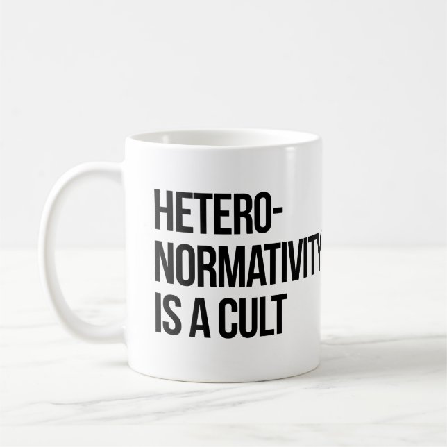 Taza De Café La heterogeneidad es un culto (Izquierda)