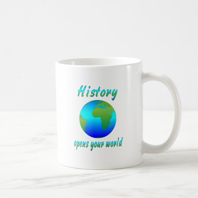 Taza De Café La historia abre los mundos (Derecha)