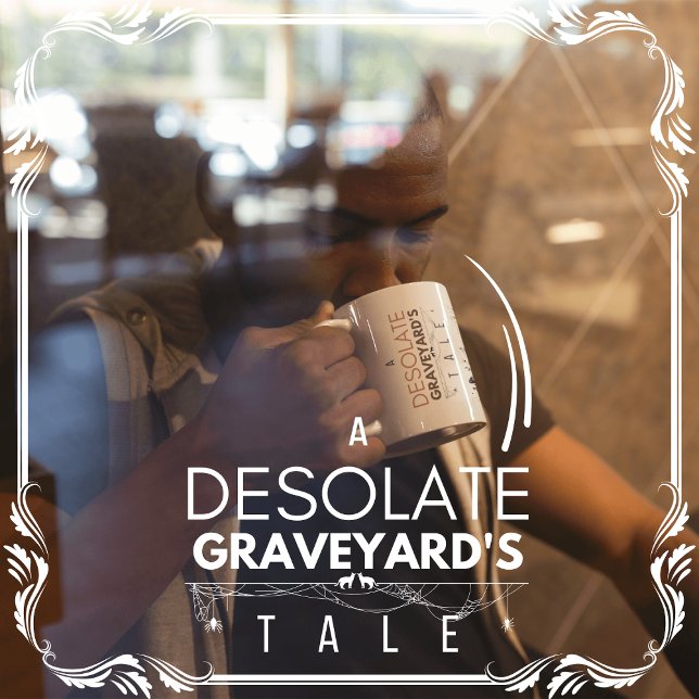 Taza De Café La historia de un cementerio desolado (A Desolate Graveyard's Tale cover from The Beekeeper Store)