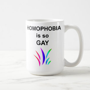 Taza De Café La homofobia es tan gay