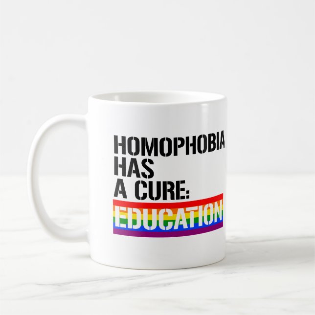 Taza De Café La homofobia tiene cura: la educación (Izquierda)