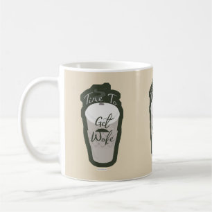 Taza De Café La hora de conseguir despertó con café