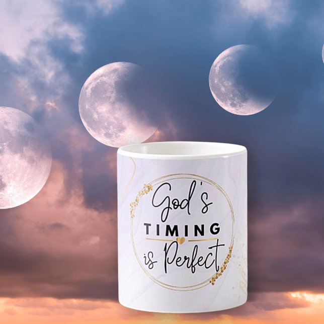 Taza De Café La hora de Dios es la cerámica perfecta (Subido por el creador)