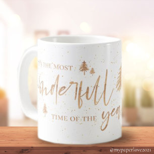 Taza De Café La Hora Más Maravillosa Del Año Navidades De Oro